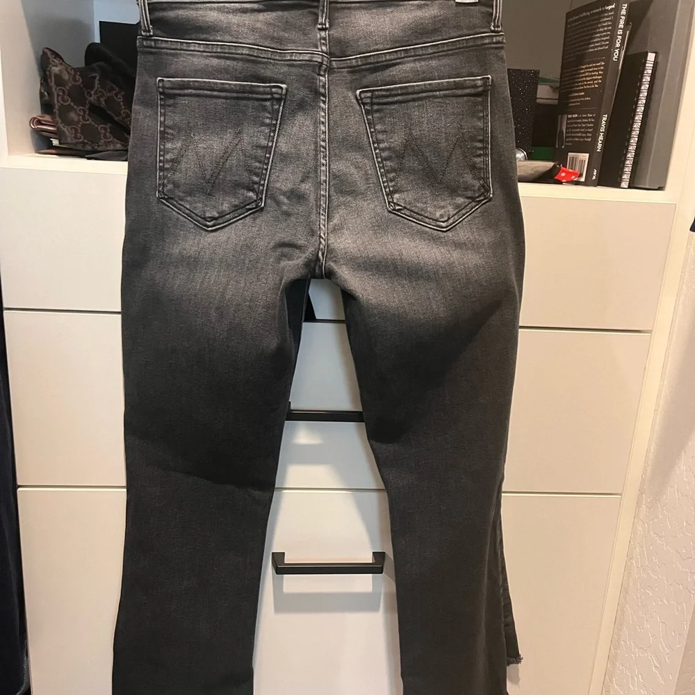 MOTHER Women's Ankle Crop Jeans - Faded Black/Grey - Picture 2 of 5